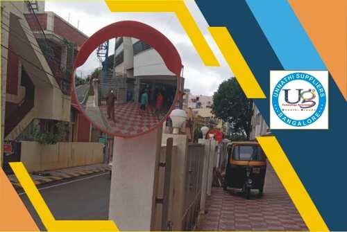 Safety convex mirror